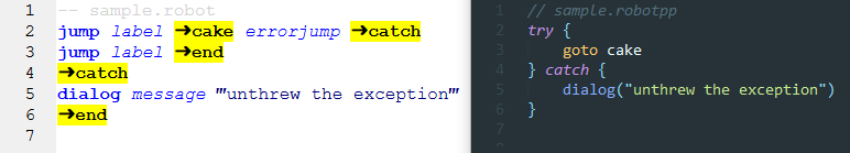 try-catch of a function call